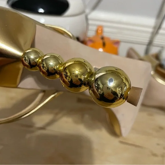 Badgley Mischka Ivette II Metallic Stiletto Sandal Size 9 - Picture 9 of 10